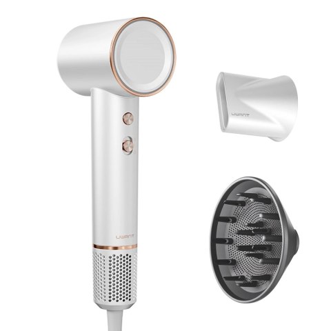 Suszarka do włosów z jonizacją dyfuzorem H100 1500W - biała