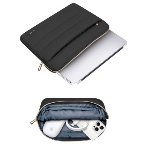 Torba pokrowiec Puffy na laptop 15-16'' + etui na akcesoria - czarny