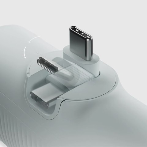 Powerbank EcoPower 5000 mAh 10W z wbudowanym portem USB-C - szary
