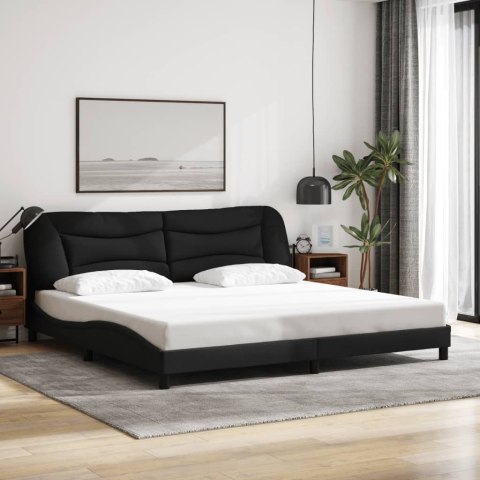 Rama łóżka z LED bez materaca Hvar Czarna 200x200 cm