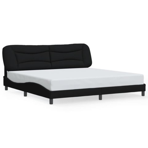 Rama łóżka z LED bez materaca Hvar Czarna 200x200 cm