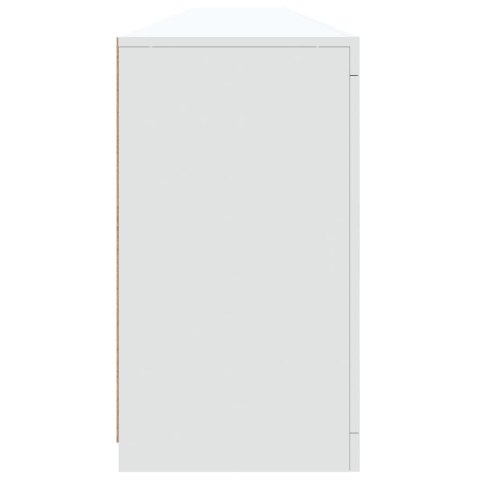 Szafka z oświetleniem LED, biała, 283x37x67 cm