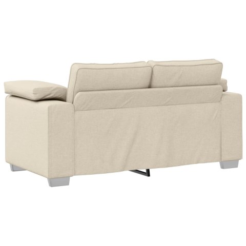 Sofa 3 pcs Ciemnoszary Tkanina lniana