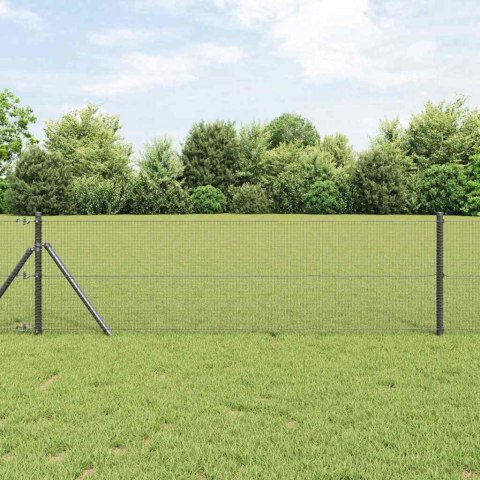 Słupek ogrodzeniowy. Szary 100 x 0,8 m (siatka 16 x 16 mm)