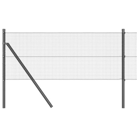 Słupek ogrodzeniowy. Szary 100 x 0,8 m (siatka 16 x 16 mm)