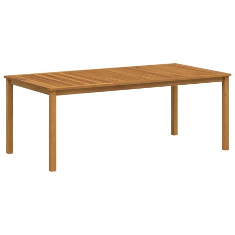 Zestaw do jadalni w ogrodzie 7 pcs Czarny Lite Drewno Akacji