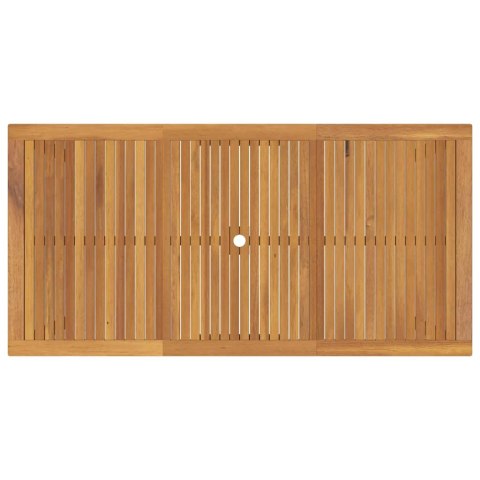 Zestaw do jadalni w ogrodzie 7 pcs Szary Lite Drewno Akacji
