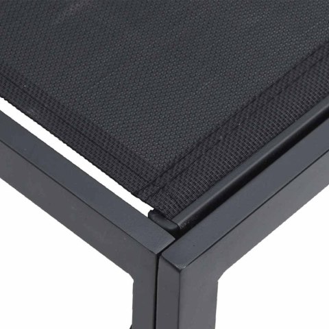 Zestaw Sof na Ogród 4 pcs Czarny Metal