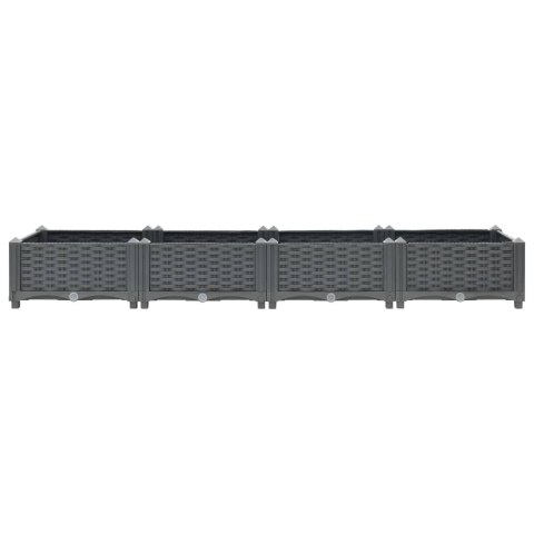 Donica do podniesionej rabaty, 160x40x23 cm, polipropylen