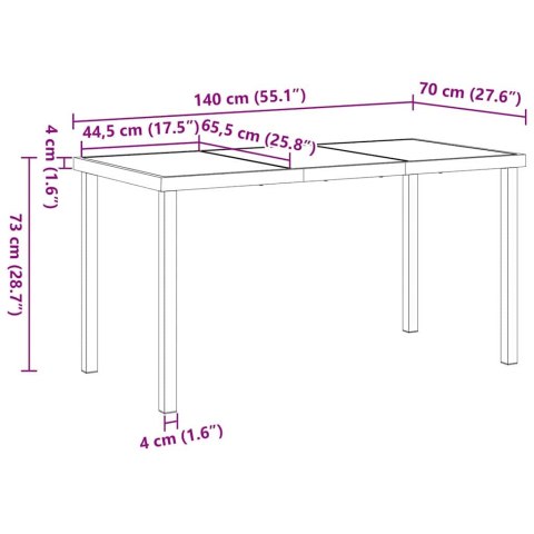 Zestaw do jadalni w ogrodzie 5 pcs Brązowy i czarny Rattan PE