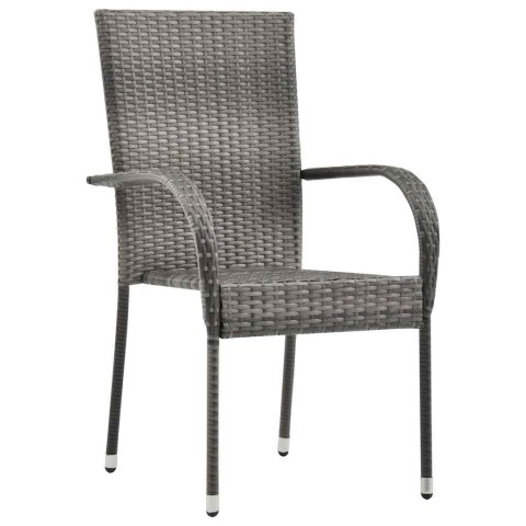 Zestaw do jadalni w ogrodzie 5 pcs Szary