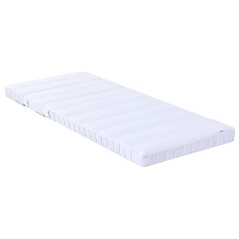 Ramka łóżka z materacem Biały 80 x 200 cm Lite drewno sosnowe