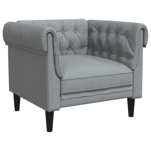 Sofa do salonu 3 pcs Jasnoszary tkanina
