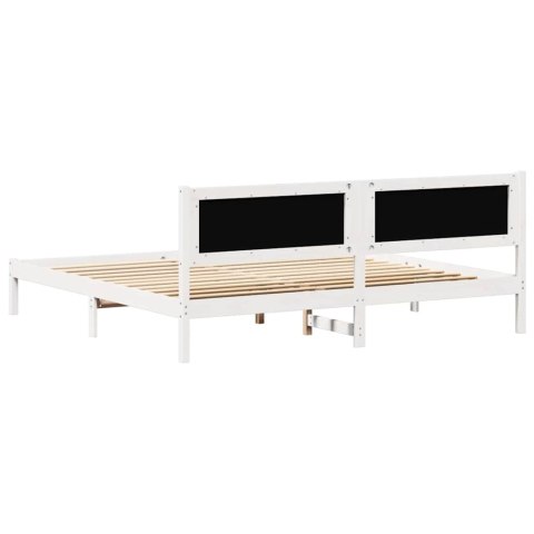Ramka łóżka Jasnoszary 200 x 200 cm Lite drewno sosnowe
