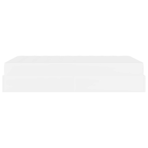Rama łóżka z materacem z materacem 2 pcs Biały PVC