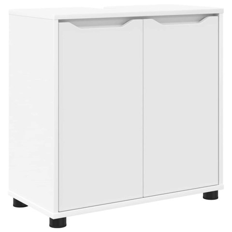 Zestaw mebli łazienkowych 4 pcs Biały Materiał drewnopochodny