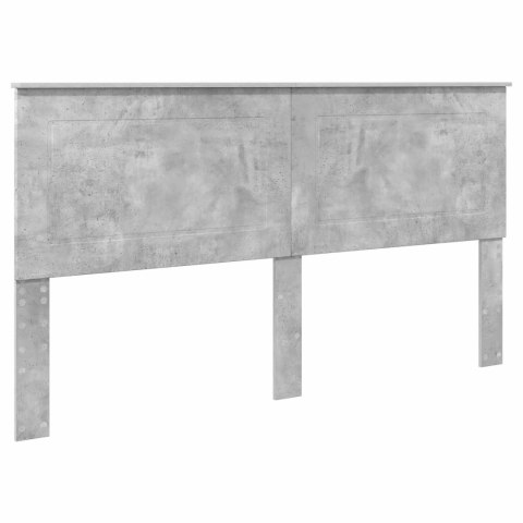 Ramka łóżka Betonowy szary 200 x 200 cm Materiał drewnopochodny