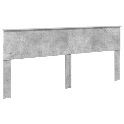 Ramka łóżka Betonowy szary 200 x 200 cm Materiał drewnopochodny