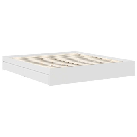 Łóżko z miejscem do przechowywania Biały 180 x 200 cm