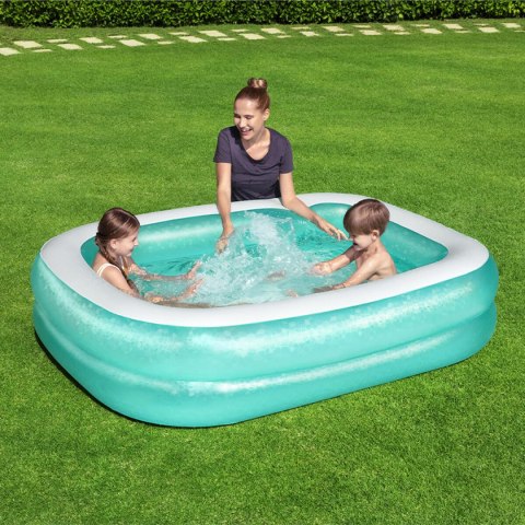 Bestway Basen dmuchany 2 komory prostokątny 201x150x51 cm +6 lat Ogród 54005