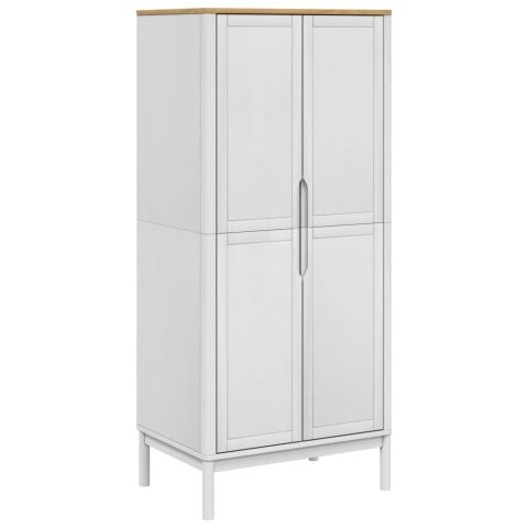 Szafa FLORO, biała, 77x53x171 cm, lite drewno sosnowe