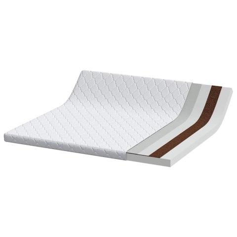 Materac Biały 200 x 200 cm Pianka PU