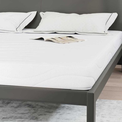 Materac Biały 200 x 200 cm Pianka Żelowa