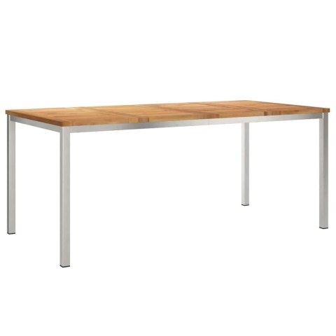 StółJadalny Brązowy 180 x 90 x 75 cm Lite drewno teakowe