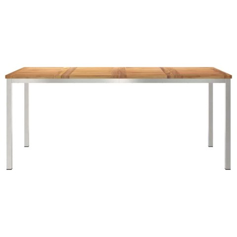 StółJadalny Brązowy 180 x 90 x 75 cm Lite drewno teakowe