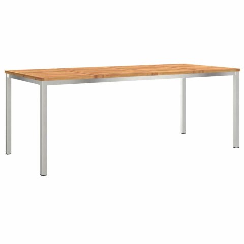StółJadalny Brązowy 200 x 90 x 75 cm Lite Drewno Akacji