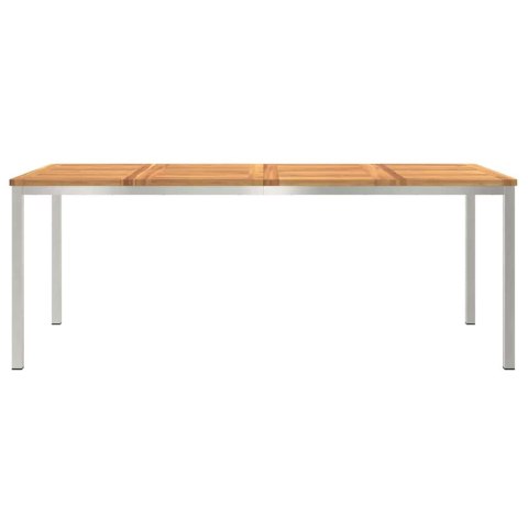 StółJadalny Brązowy 200 x 90 x 75 cm Lite Drewno Akacji
