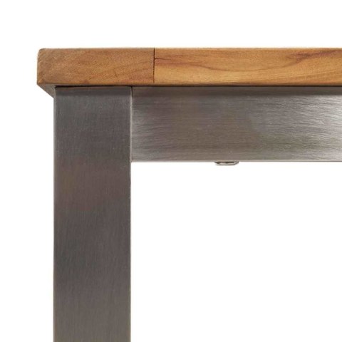 StółJadalny Brązowy 200 x 90 x 75 cm Lite drewno teakowe