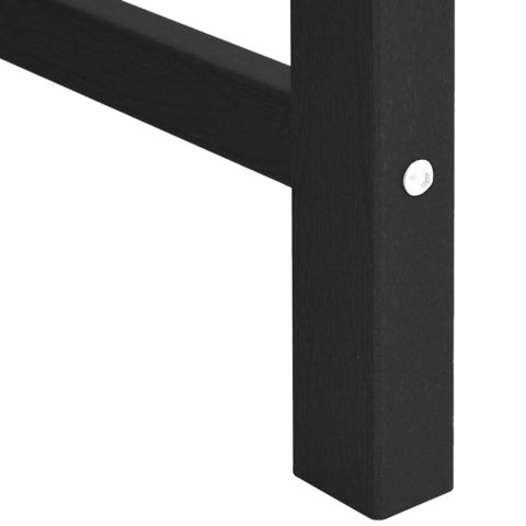 Krzesło jadalne ogrodowe 2 pcs Czarny 65,5 x 59 x 88 cm HDPE