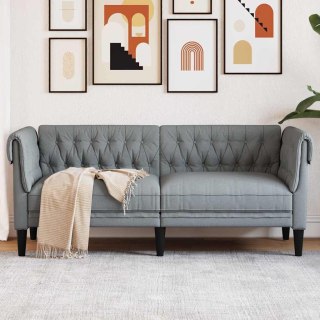 Sofa Jasnoszary 182,5 x 74,5 x 74,5 cm Poliester