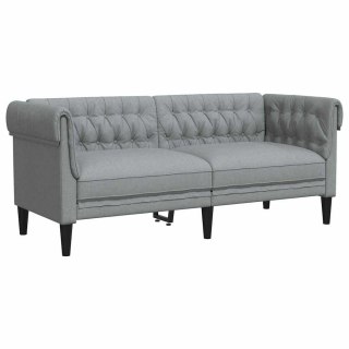 Sofa Jasnoszary 182,5 x 74,5 x 74,5 cm Poliester