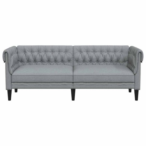 Sofa Jasnoszary 201,5 x 74,5 x 74,5 cm Poliester