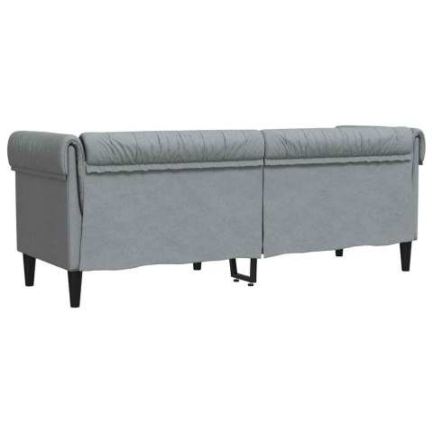 Sofa Jasnoszary 201,5 x 74,5 x 74,5 cm Poliester