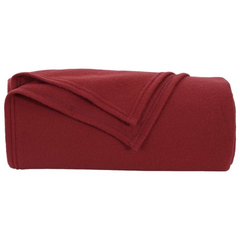 Koce narzutowe 24 pcs Bordeaux Czerwony 240 x 220 cm Polar