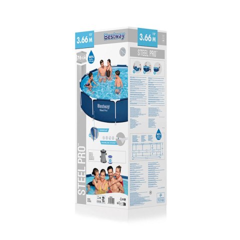 Basen Demontowalny Bestway 366 x 76 cm 366 x 366 x 76 cm