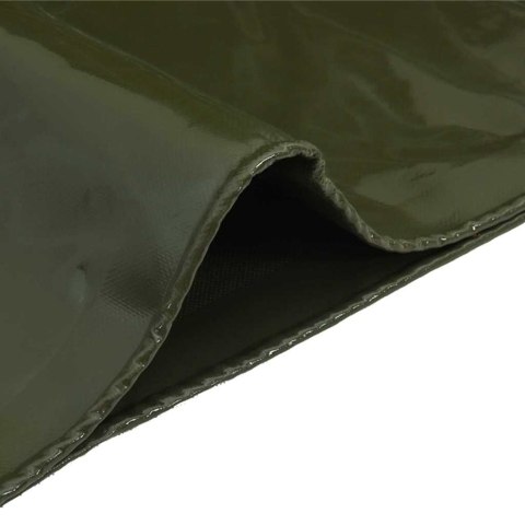 Plandeka 650g / m² Zielony oliwkowy 6 x 8 m Płótno z powłoką PVC