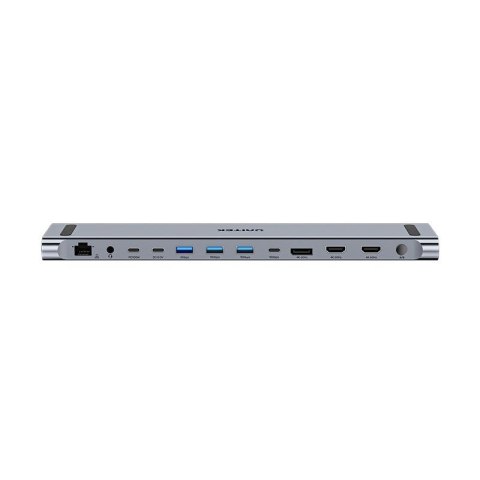 UNITEK STACJA DOKUJĄCA KVM 2X HDMI, 1X DP 4K, USBC, MST, HDMI 2.0 Z PODSTAWKĄ