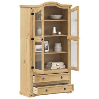 Witryna Corona, 99x43x187 cm, lite drewno sosnowe