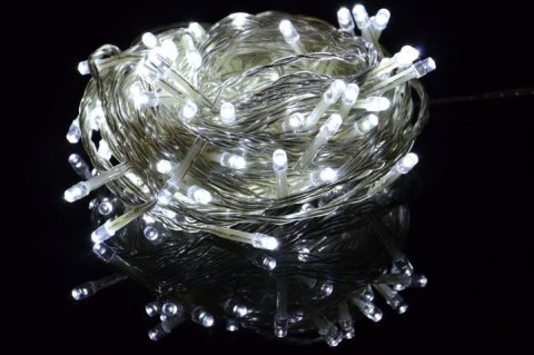 Świąteczny LED łańcuch - 5 m, 50 diod, zimna biel