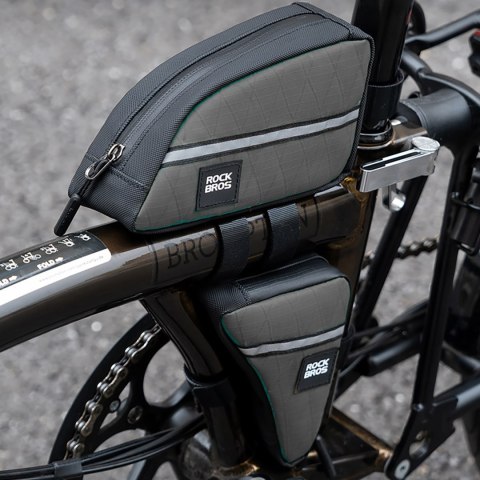 Torba rowerowa trójkątna na ramę 0.8l - brązowa