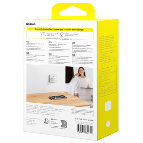 Ładowarka sieciowa Palm 20W USB-C - biała