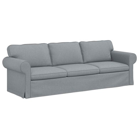 Sofa 2 pcs Jasnoszary Metal
