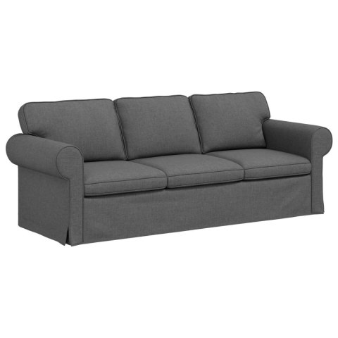 Sofa Ciemnoszary 215 x 82 x 80 cm Metal