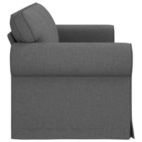 Sofa Ciemnoszary 215 x 82 x 80 cm Metal