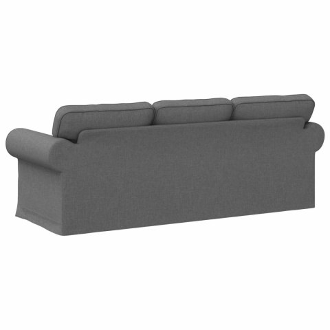 Sofa Ciemnoszary 215 x 82 x 80 cm Metal