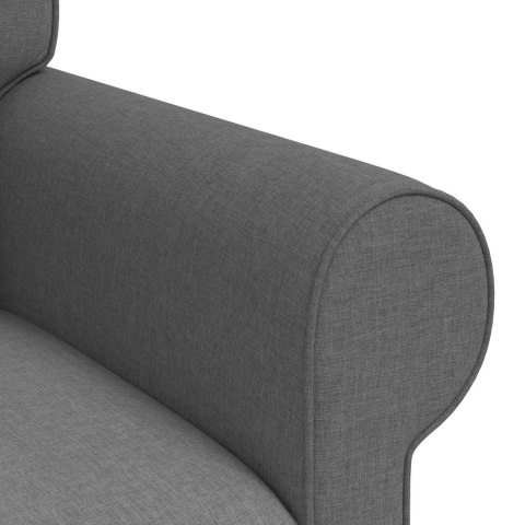 Sofa Ciemnoszary 215 x 82 x 80 cm Metal